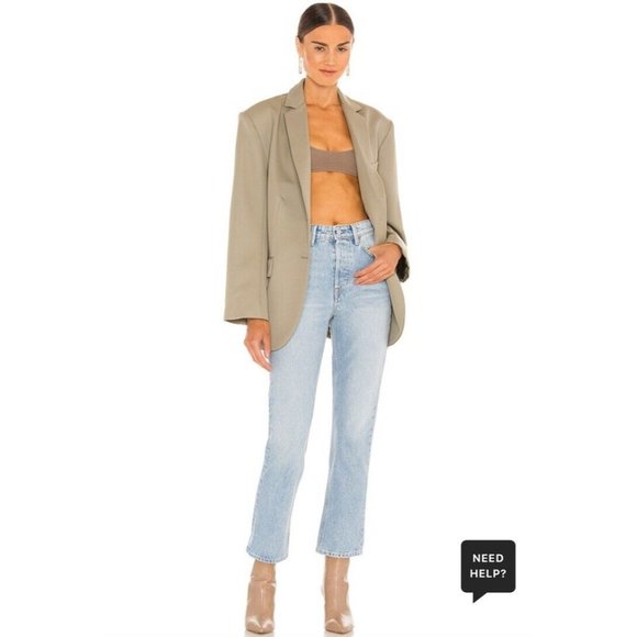 GRLFRND Karolina High Rise Straight Crop Jeans Ventura Blue - Picture 4 of 8